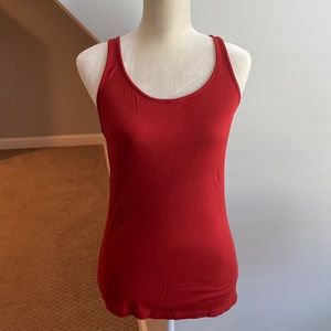 Lucky Brand Ribbed Rust Tank Top